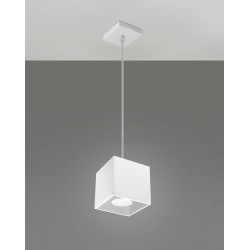 Sollux Lampa wisząca QUAD 1 biały SL.0062