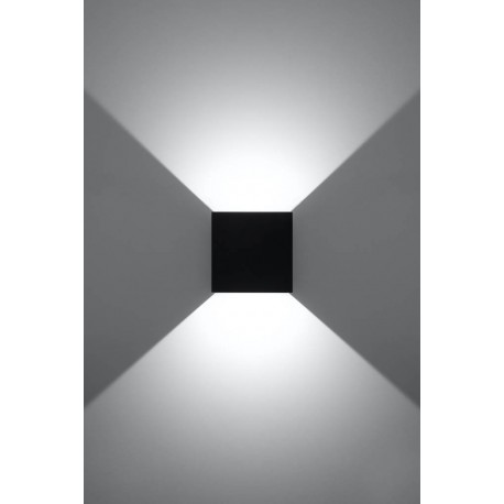 Sollux Kinkiet LUCA czarny LED IP54 SL.0545