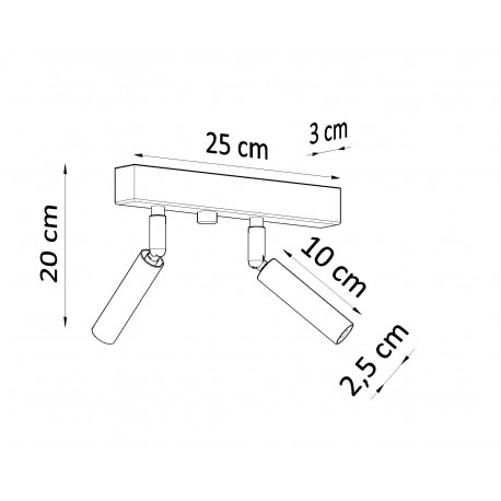 Sollux Plafon EYETECH 2 biały SL.0903