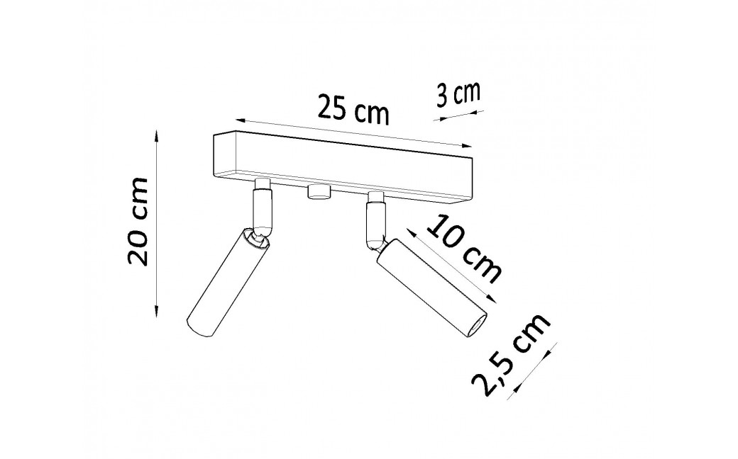 Sollux Plafon EYETECH 2 biały SL.0903