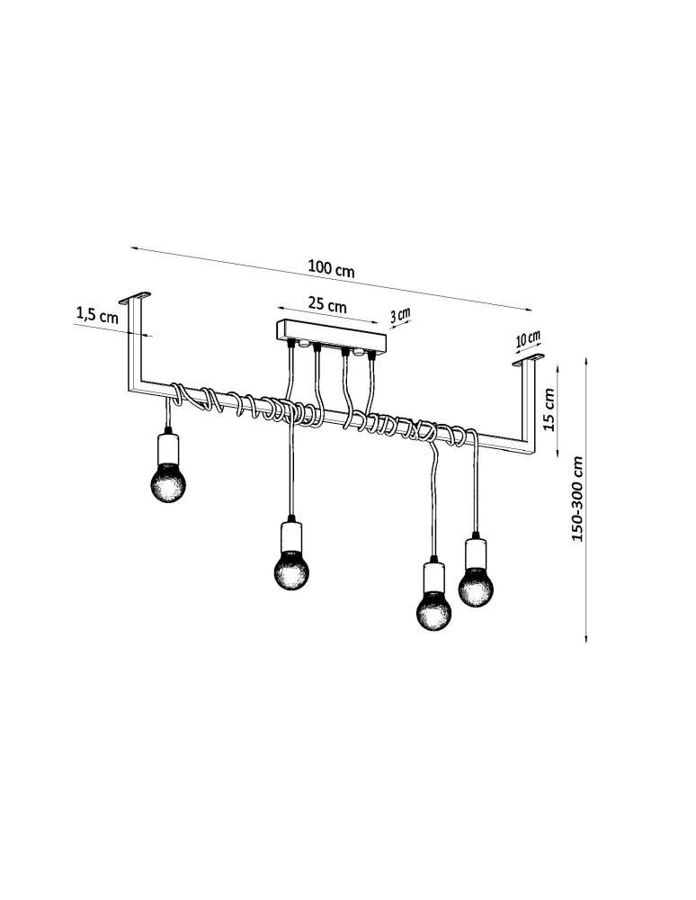 Sollux Chandelier SALAMANCA 4 SL.0895