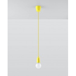 Sollux Lampa wisząca DIEGO 1 żółta SL.0578