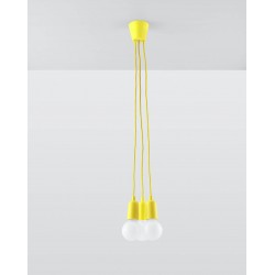 Sollux Lampa wisząca DIEGO 3 żółta SL.0579