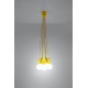 Sollux Lampa wisząca DIEGO 5 żółta SL.0580