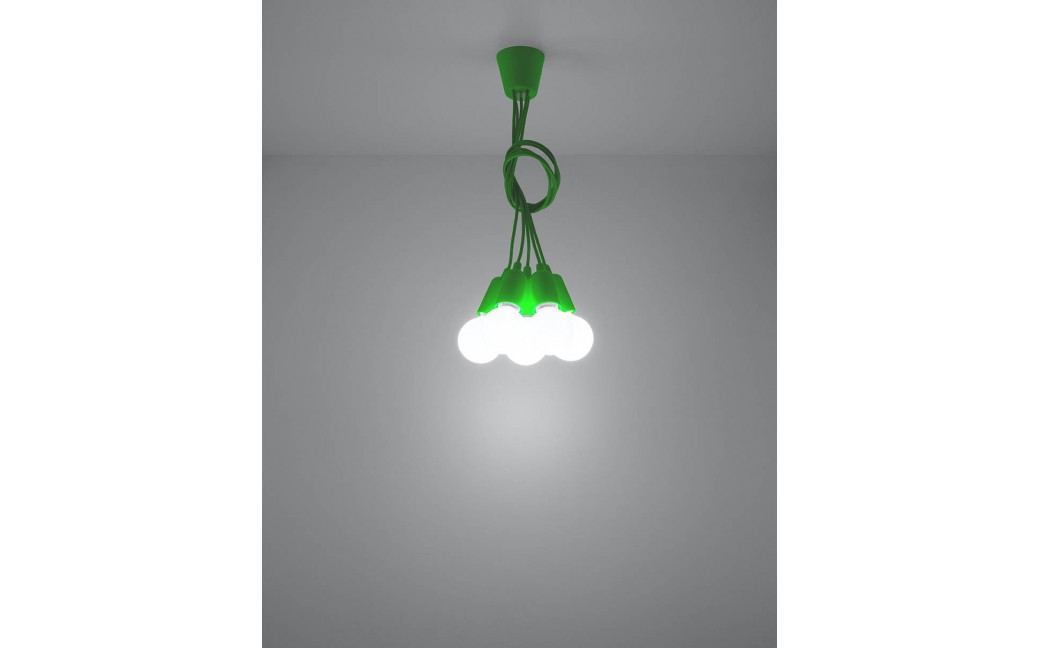 Sollux Lampa wisząca DIEGO 5 zielony SL.0583