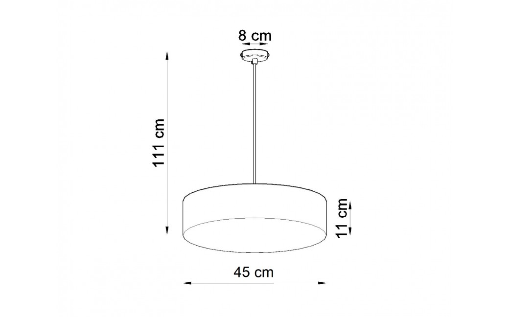 Sollux Lampa wisząca ARENA 45 biała SL.0120