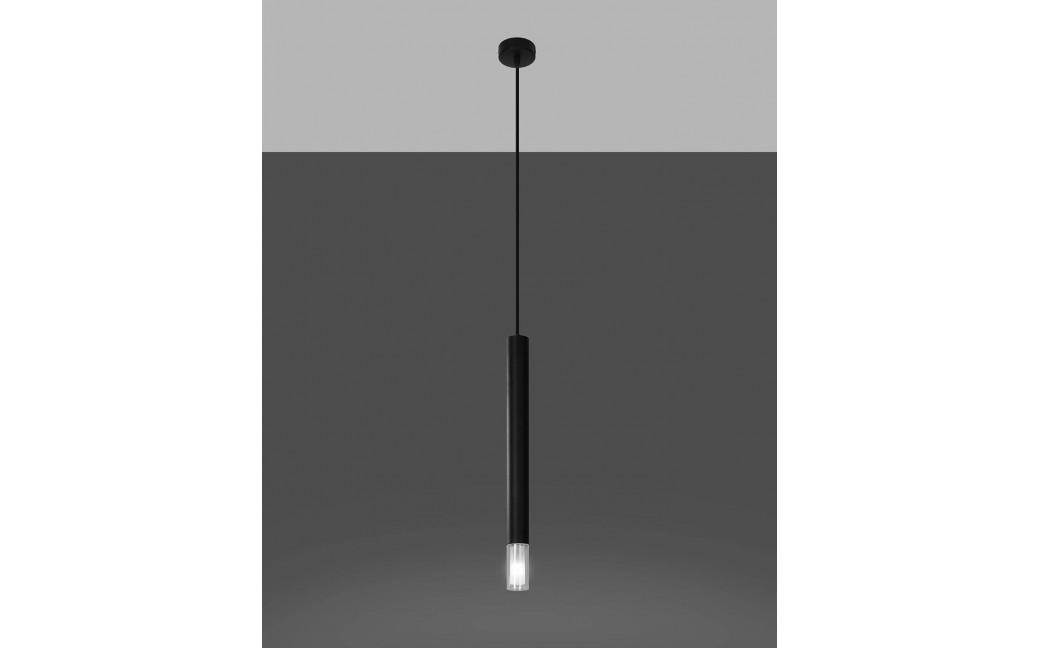 Sollux Lampa wisząca WEZYR 1 czarna SL.0960