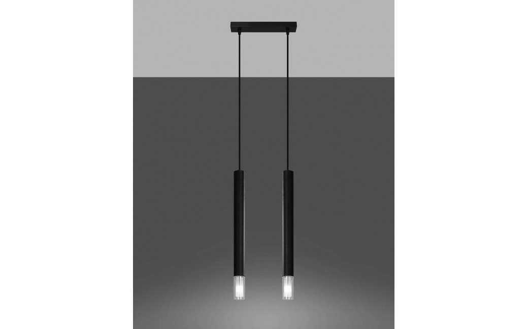 Sollux Lampa wisząca WEZYR 2 czarna SL.0961