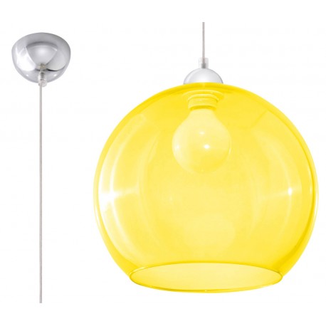Sollux Lampa wisząca BALL żółta SL.0252