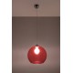 Sollux Lampa wisząca BALL czerwona SL.0253