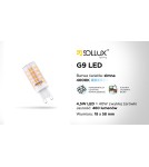 Product categories - Sollux LED bulb G9 4000K 4.5W 460lm SL.0975 - product 2