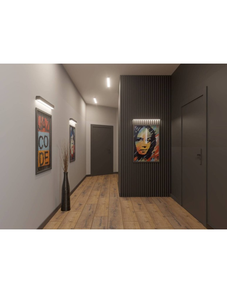 LED wall lamps - THORO Wall lamp PINNE 67 gray 3000K 1xLED TH.037 - product kolory-swiatla.pl 7