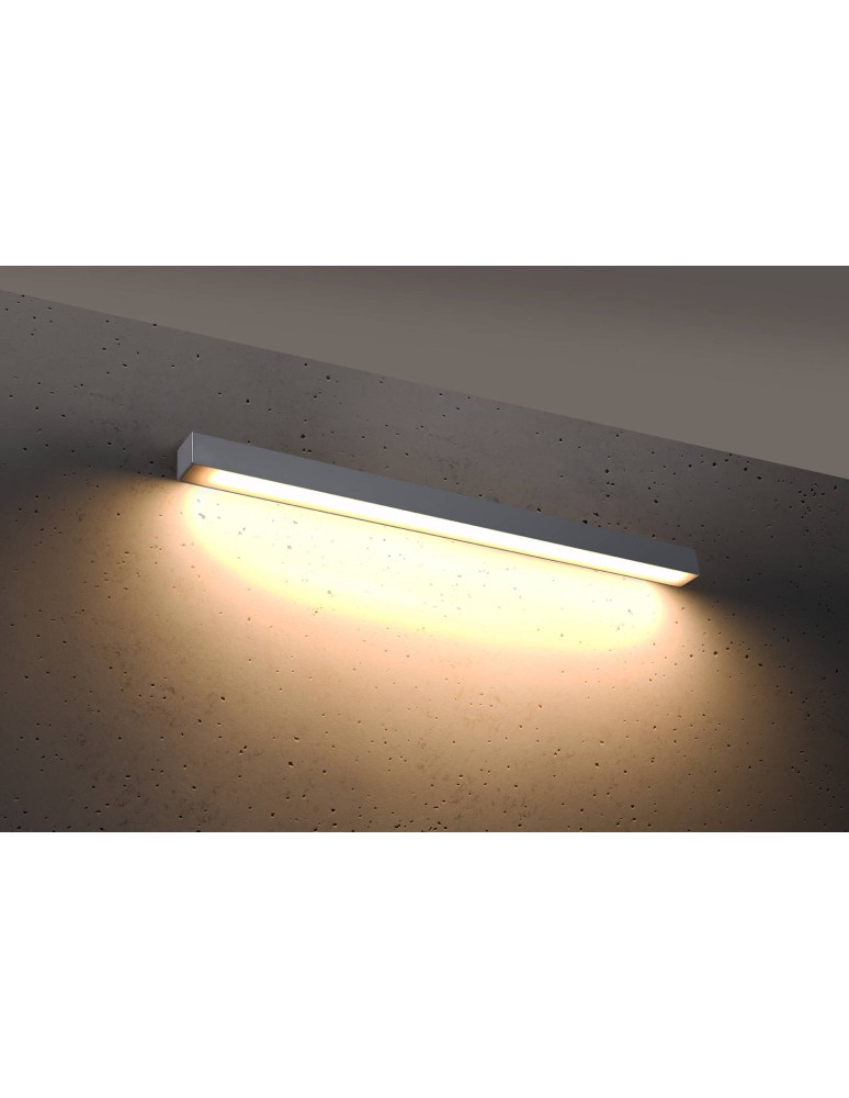LED wall lamps - THORO Wall lamp PINNE 90 grey 3000K 1xLED TH.055 - product kolory-swiatla.pl 3