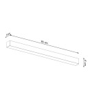LED wall lamps - THORO Wall lamp PINNE 90 grey 3000K 1xLED TH.055 - product 6