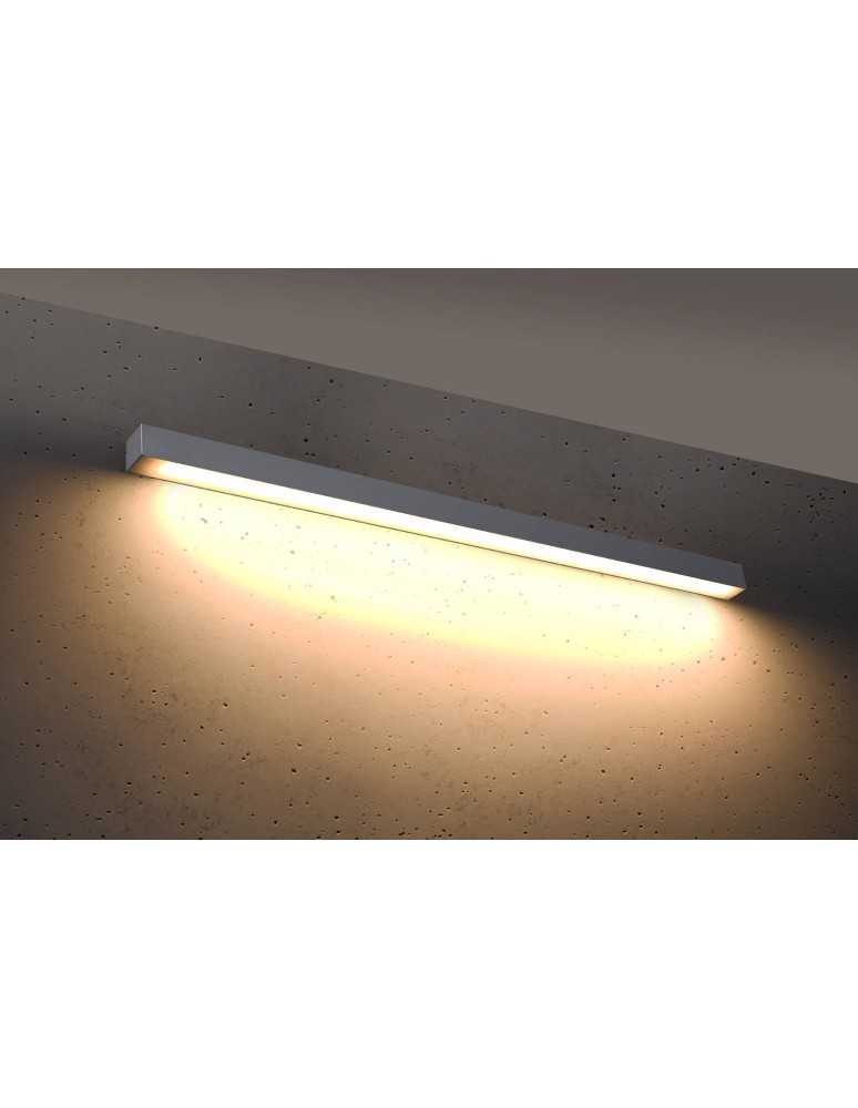 LED wall lamps - THORO Wall lamp PINNE 117 gray 3000K 1xLED TH.073 - product kolory-swiatla.pl 3