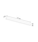 LED wall lamps - THORO Wall lamp PINNE 117 black 4000K 1xLED TH.075 - product 6