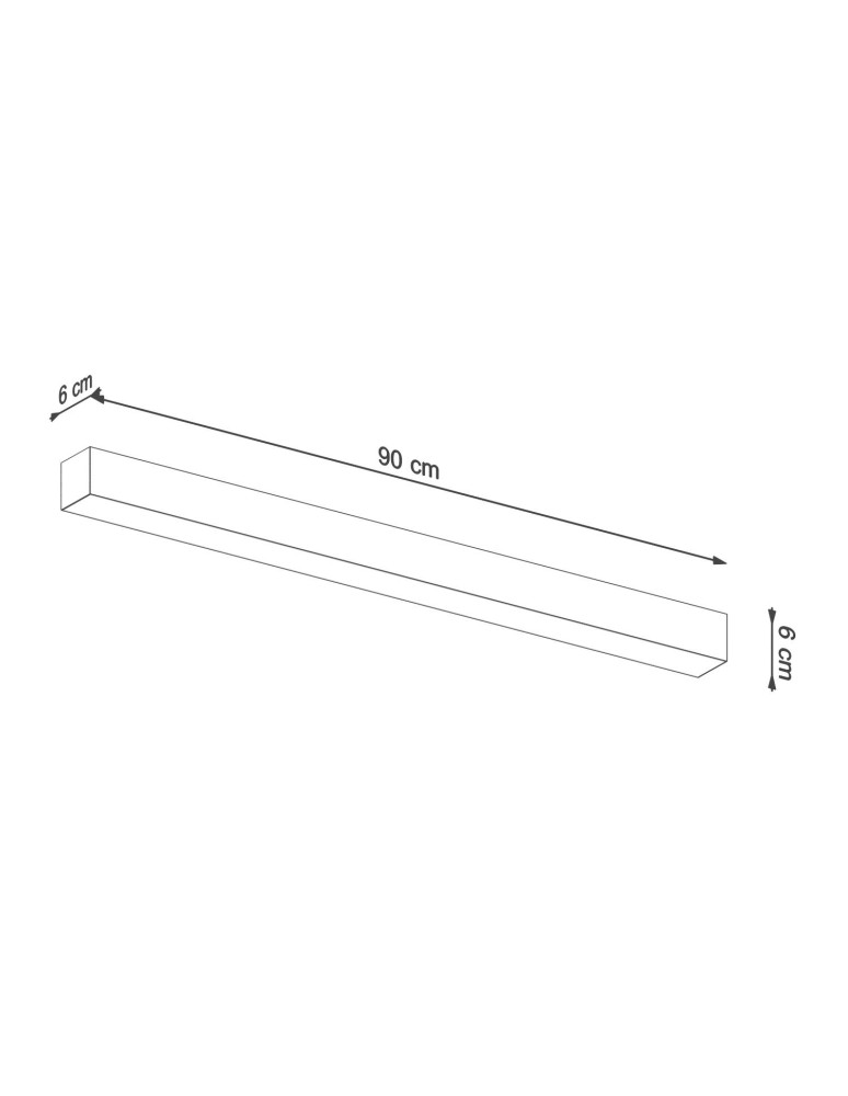 THORO Plafond PINNE 90 grey 4000K 1xLED TH.064