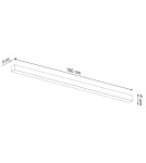 Ceiling lamps - THORO Plafond PINNE 150 black 3000K 1xLED TH.096 - product 6