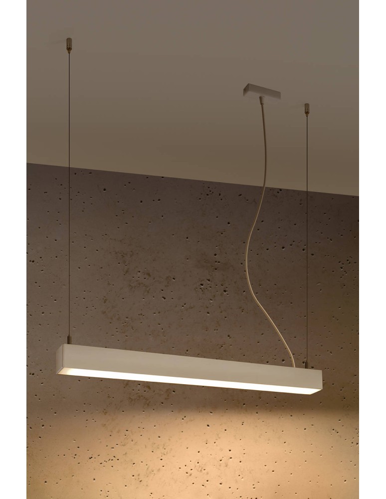 Pendant lamps over desk - THORO PINNE 67 pendant lamp white 3000K 1xLED TH.029 - product kolory-swiatla.pl 3