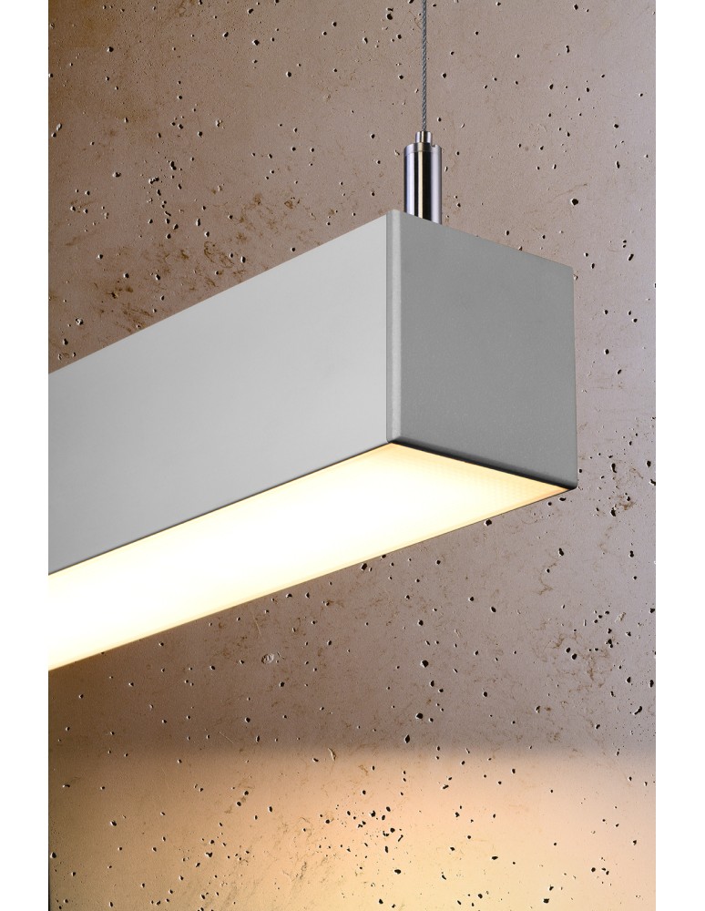 Pendant lamps over desk - THORO pendant lamp PINNE 67 gray 3000K 1xLED TH.031 - product kolory-swiatla.pl 5