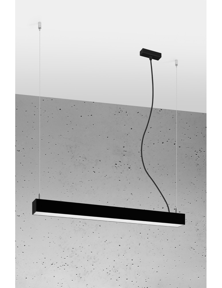 Pendant lamps over desk - THORO PINNE 67 pendant lamp black 4000K 1xLED TH.033 - product kolory-swiatla.pl 2
