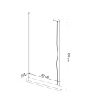 Pendant lamps over desk - THORO PINNE 67 pendant lamp black 4000K 1xLED TH.033 - product 8