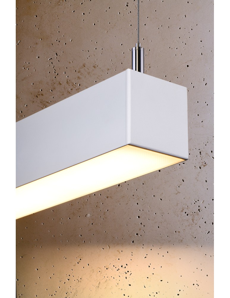 Pendant lamps over desk - THORO PINNE 90 pendant lamp white 3000K 1xLED TH.047 - product kolory-swiatla.pl 5