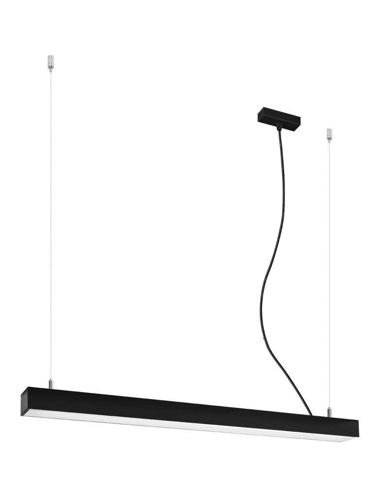 Pendant lamps over desk - THORO PINNE 90 pendant lamp black 4000K 1xLED TH.051 - product kolory-swiatla.pl 1