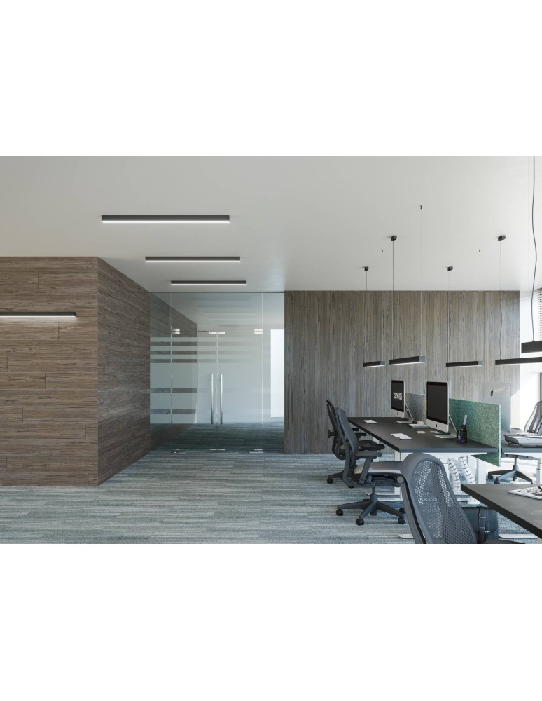 Pendant lamps over desk - THORO PINNE 90 pendant lamp black 4000K 1xLED TH.051 - product kolory-swiatla.pl 13