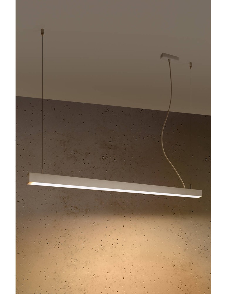 Pendant lamps over desk - THORO pendant lamp PINNE 117 white 3000K 1xLED TH.065 - product kolory-swiatla.pl 3