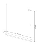 Pendant lamps over desk - THORO pendant lamp PINNE 117 grey 3000K 1xLED TH.067 - product 8