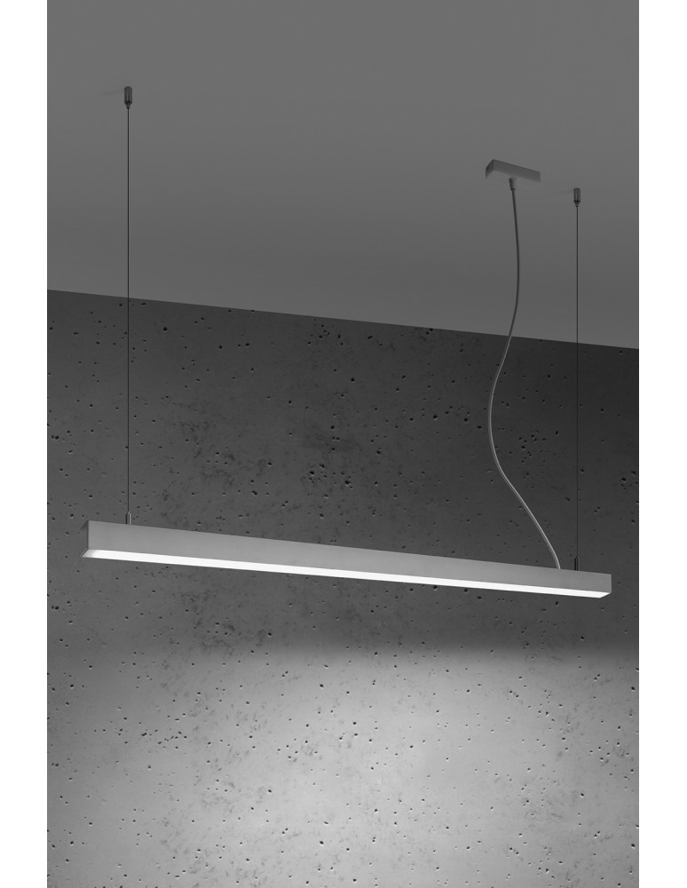 Pendant lamps over desk - THORO pendant lamp PINNE 117 white 4000K 1xLED TH.068 - product kolory-swiatla.pl 4