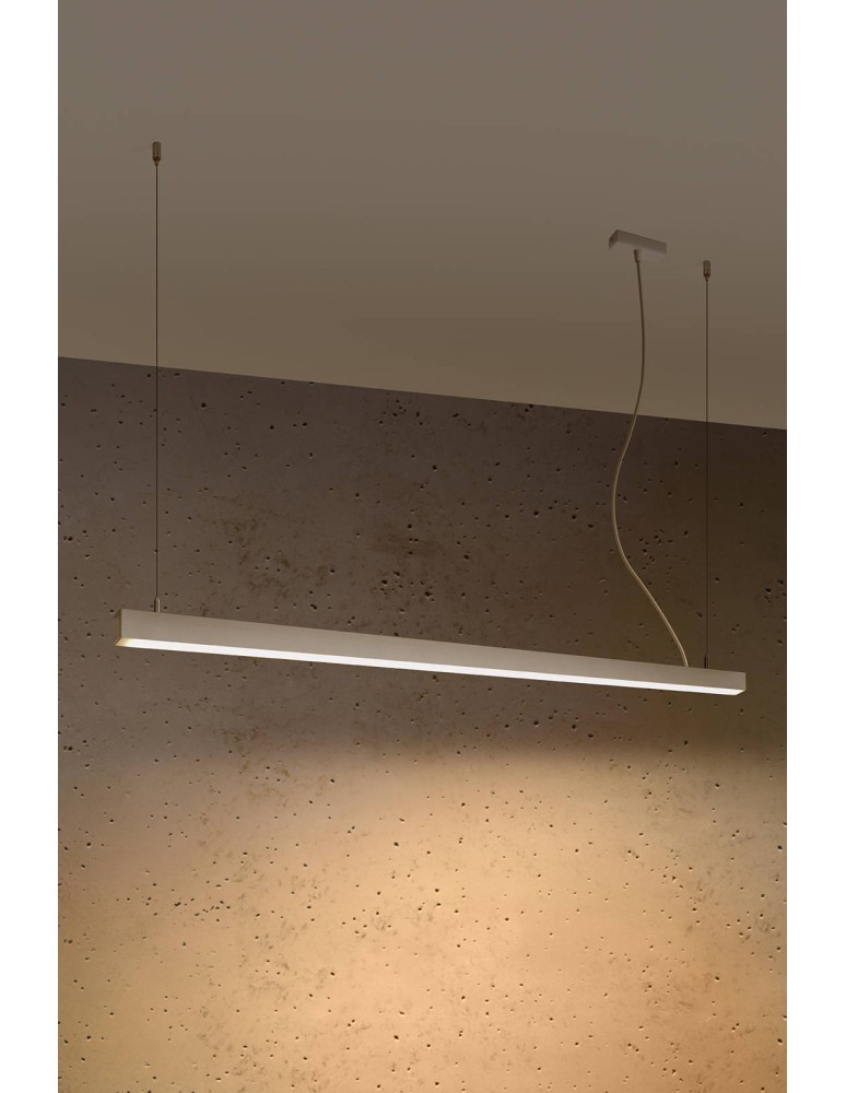 Pendant lamps over desk - THORO PINNE 150 pendant lamp white 3000K 1xLED TH.083 - product kolory-swiatla.pl 3