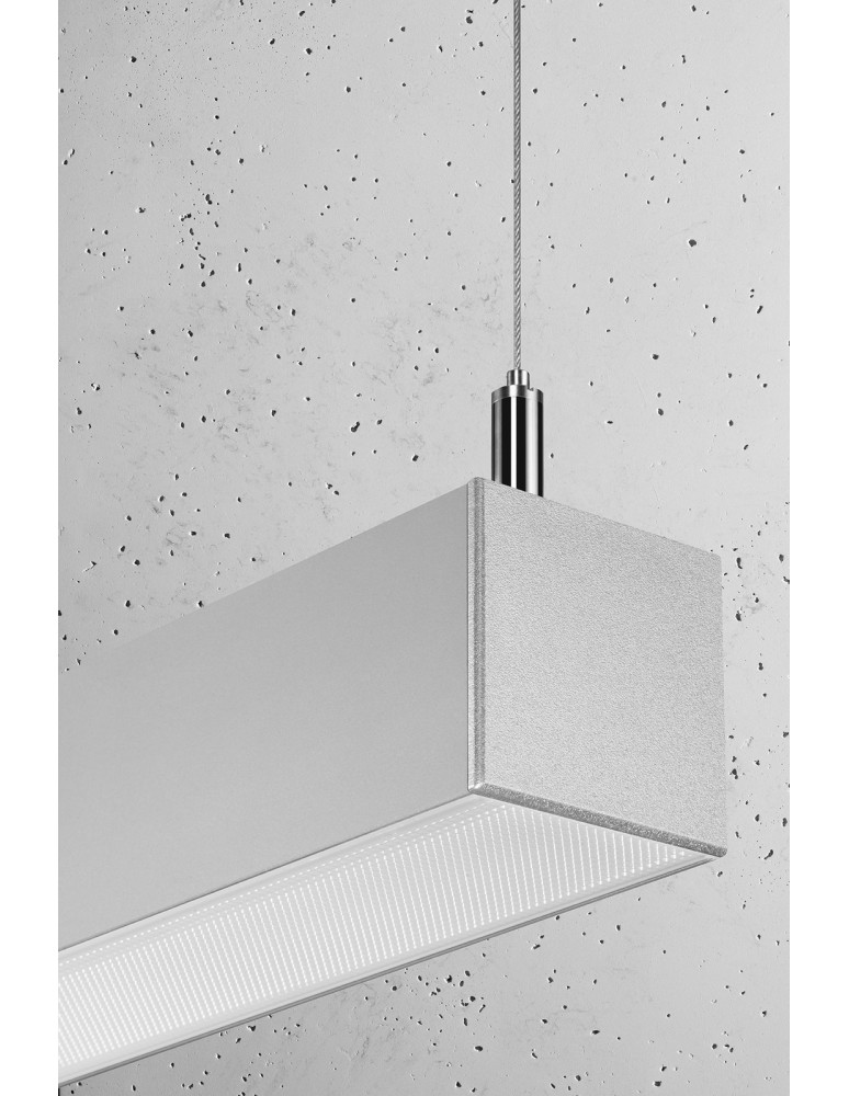 Pendant lamps over desk - THORO pendant lamp PINNE 150 grey 3000K 1xLED TH.085 - product kolory-swiatla.pl 4