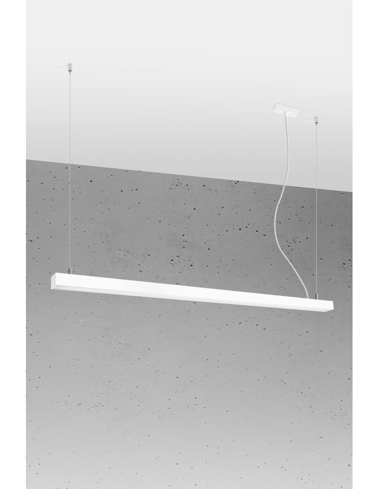 Pendant lamps over desk - THORO PINNE 150 pendant lamp white 4000K 1xLED TH.086 - product kolory-swiatla.pl 2