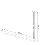 Pendant lamps over desk - THORO PINNE 150 pendant lamp white 4000K 1xLED TH.086 - product 8