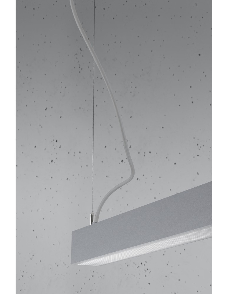 Pendant lamps over desk - THORO pendant lamp PINNE 150 grey 4000K 1xLED TH.088 - product kolory-swiatla.pl 7