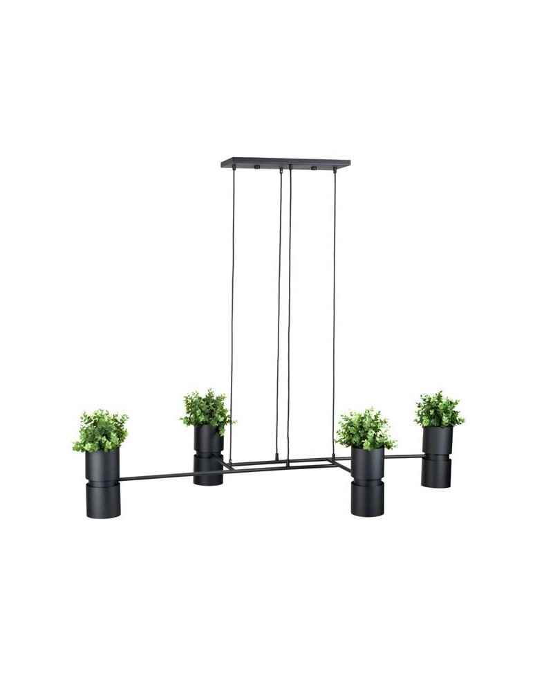 Designer pendant lamps - THORO KUKKIA Pendant 4xES111 GU10 Black TH.004CZ - product kolory-swiatla.pl 1