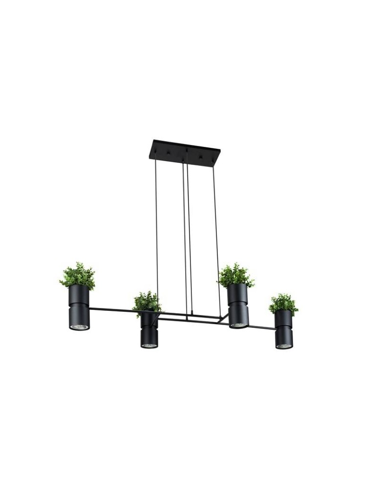 Designer pendant lamps - THORO KUKKIA Pendant 4xES111 GU10 Black TH.004CZ - product kolory-swiatla.pl 2