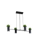 Designer pendant lamps - THORO KUKKIA Pendant 4xES111 GU10 Black TH.004CZ - product 3