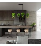 Designer pendant lamps - THORO KUKKIA Pendant 4xES111 GU10 Black TH.004CZ - product 6