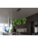 Designer pendant lamps - THORO KUKKIA Pendant 4xES111 GU10 Black TH.004CZ - product 7