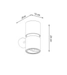 Wall lamps - THORO KUKKIA Wall lamp 1xES111 GU10 Black TH.005CZ - product 8