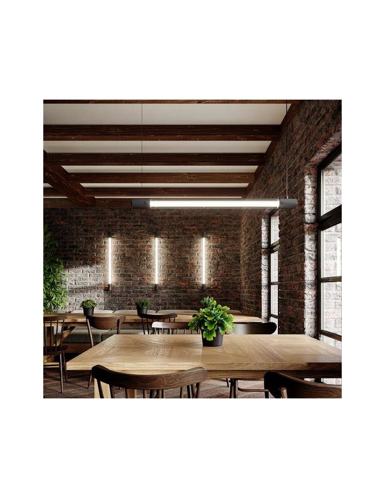Pendant lamps - THORO VALO Pendant 1xLED T8 Black TH.008CZ - product kolory-swiatla.pl 5