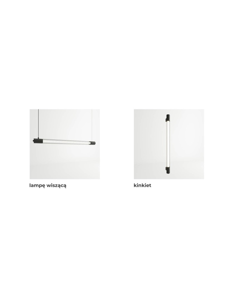 Pendant lamps - THORO VALO Pendant 1xLED T8 Black TH.008CZ - product kolory-swiatla.pl 10