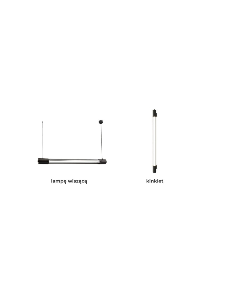 Pendant lamps - THORO VALO Pendant 1xLED T8 Black TH.008CZ - product kolory-swiatla.pl 11