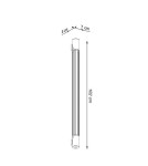 Wall lamps - THORO VALO Wall lamp 1xLED T8 Black TH.009CZ - product 7