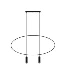 Double pendant lamps - THORO HOLAR 2 Pendant 2xGU10 Black TH.017CZ - product 1