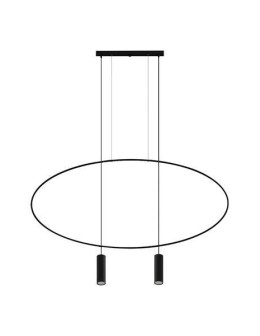 THORO HOLAR 2 Wisząca 2xGU10 Czarny TH.017CZ