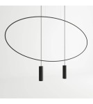 Double pendant lamps - THORO HOLAR 2 Pendant 2xGU10 Black TH.017CZ - product 2